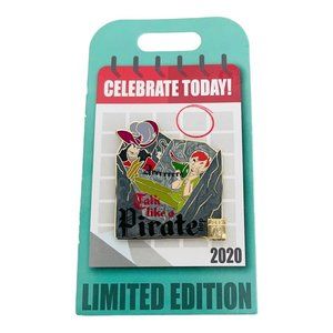 Disney Peter Pan and Captain Hook Talk Like A Pirate Day Limited Edition Pin